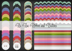 Ric Rac Ribbon and Buttons