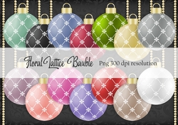 Floral Lattice Bauble
