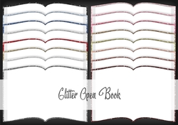 Glitter Open Book
