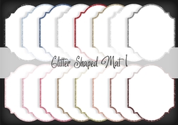 Glitter Shaped mat 1