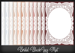 Bridal Blush Lace Mat
