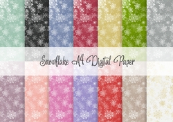 Snowflake A4 Digital Paper