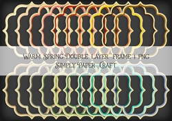 Warm Spring Double Layer Frame 1 PNG