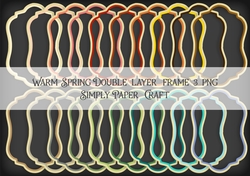 Warm Spring Double Layer Frame 3 PNG