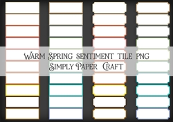 Warm Spring Sentiment Tile PNG