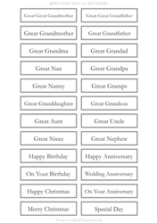 Great Relatives Sentiment Sheet 11