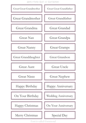 Great Relatives Sentiment Sheet 12
