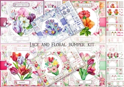 Lace and Floral Bumper Kit