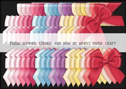 Fresh Summer Corner and Bow PNG