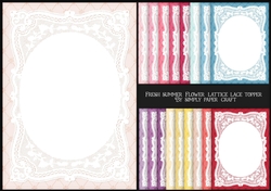Fresh Summer Flower Lattice Lace Topper JPG