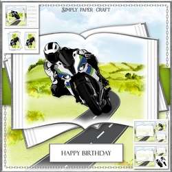 Motorbike Open Book