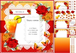 Tequila Sunrise Cocktail Mini Kit