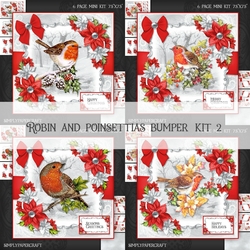Robin and Poinsettias Bumper Kit 2