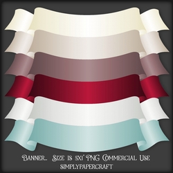 Cherry Cupcake Banner PNG