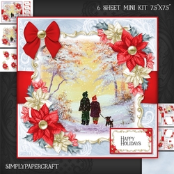 People and Poinsettias Mini Kit 4