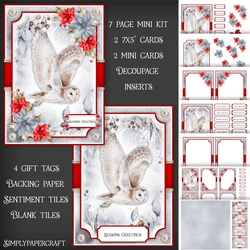 Watercolour Animals and Poinsettias Mini Kit 3