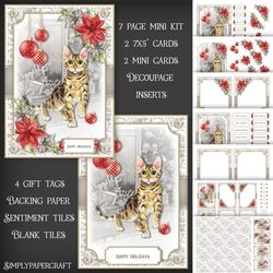 Cats and Poinsettias Mini Kit 5
