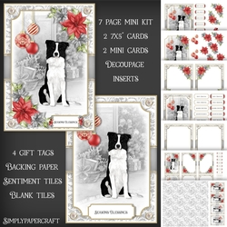 Dogs and Poinsettias Mini Kit 4