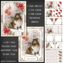Dogs and Poinsettias Mini Kit 6