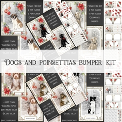 Dogs and Poinsettias Bumper Kit