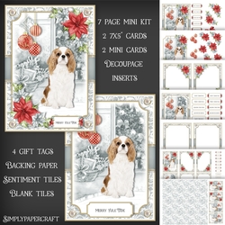 Dog and Poinsettias Mini Kit 12