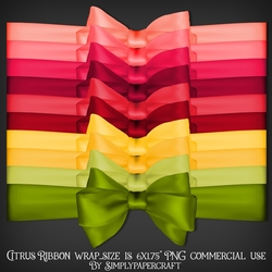 Citrus Ribbon Bow Wrap