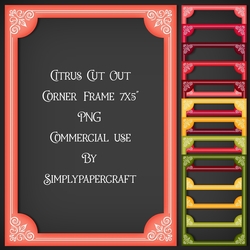 Citrus Cut Out Corner Frame 7x5
