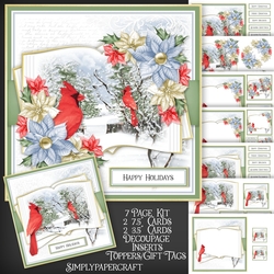 A Winter Story Red Cardinal Open Book Mini Kit