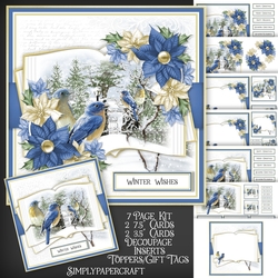 A Winter Story Blue Birds Open Book Mini Kit