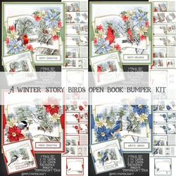A Winter Story Blue Birds Open Book Bumper Kit
