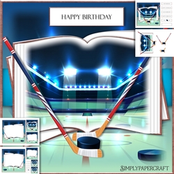 Ice Hockey Open Book