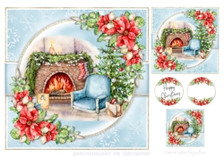 A Fireside Christmas Card Front 1