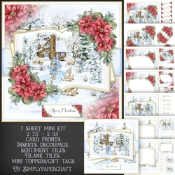 Winter Cabin Open Book Mini Kit 2