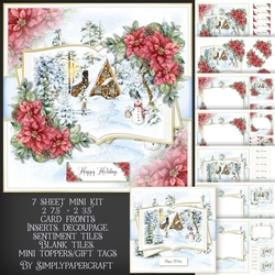 Winter Cabin Open Book Mini Kit 4