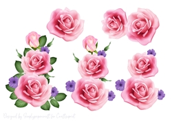Rose Cluster Step by Step 1