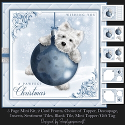 Westie Christmas Mini Kit 2