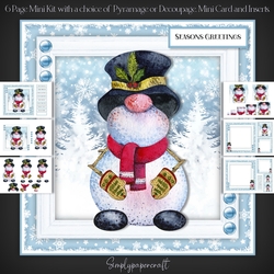 Cute Gonk Snowman Mini Kit 3