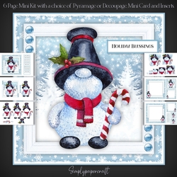 Cute Gonk Snowman Mini Kit 6