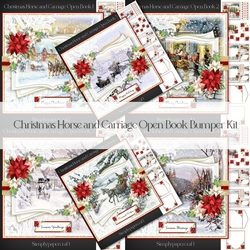 Christmas Horse and Carriage Open Book Bumper Kit