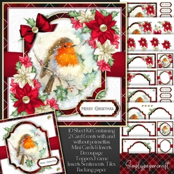 Tartan Christmas Robin Mini Kit 2
