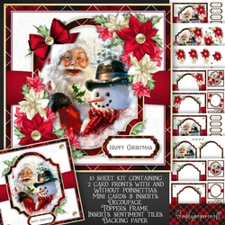Tartan Christmas Santa Mini Kit 1
