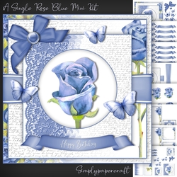 A Single Rose Blue Mini Kit