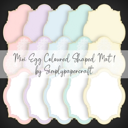 Mini Egg Coloured Shaped Mat