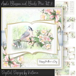 Apple Blossom and Birds Mini Kit 3