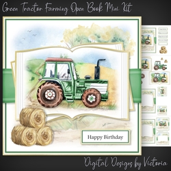 Green Tractor Farming Open Book Mini Kit