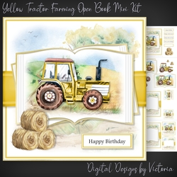 Yellow Tractor Farming Open Book Mini Kit
