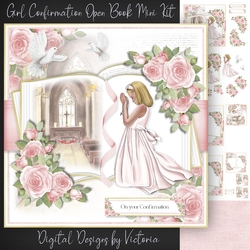 Girl Confirmation open Book Mini Kit