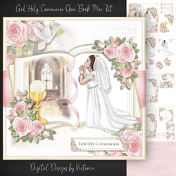 Girl Communion Open Book Mini Kit