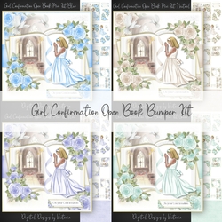 Girl Confirmation Open Book Bumper Kit