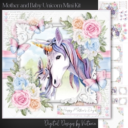 Mother and Baby Unicorn Mini Kit